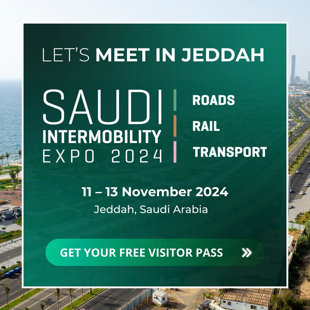 We are pleased to be supporting the Saudi Intermobility Expo which will take place from 11-13 November 2024 at the Jeddah International Exhibition &amp; Convention Centre, Saudi Arabia. For more information and to book to attend, visit: lnkd.in/gVw8a6VZ