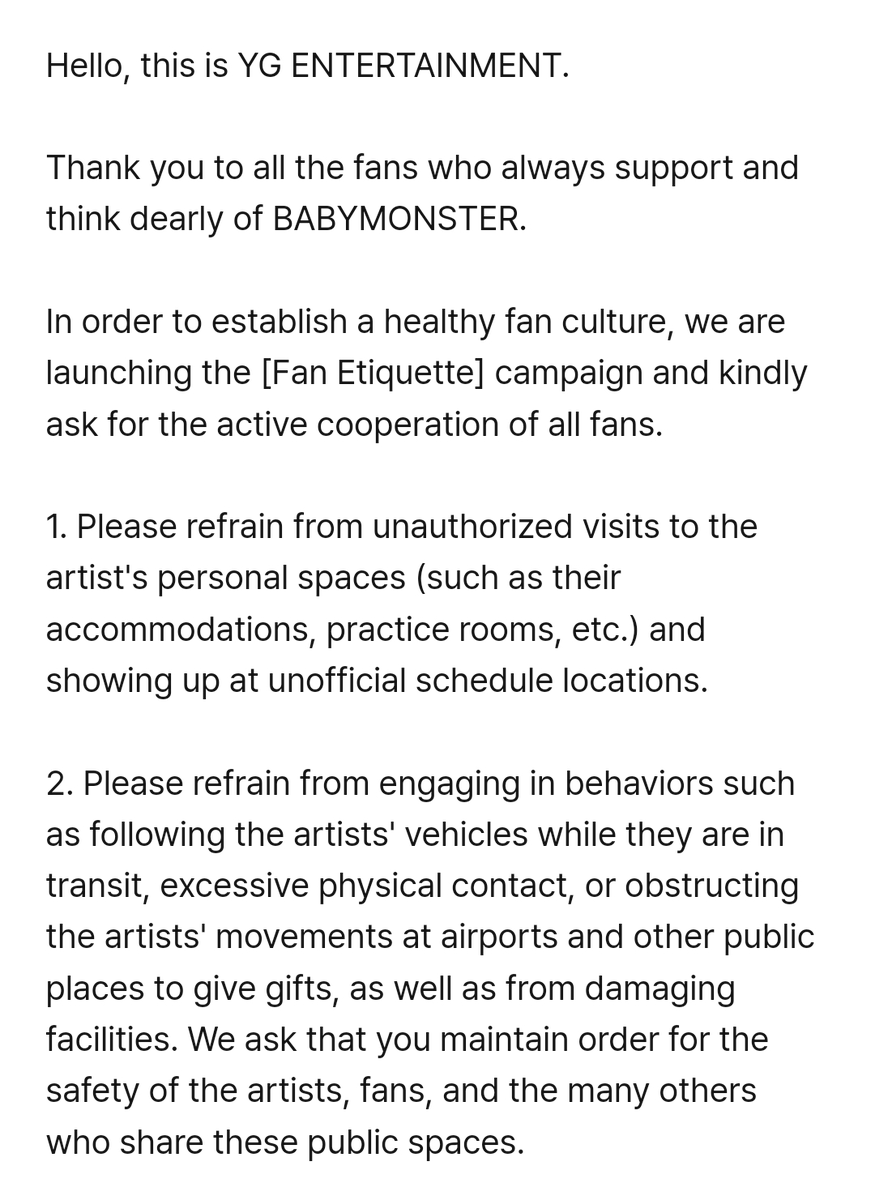 TyBaemon7's tweet photo. #MONSTIEZ LET'S PROTECT OUR #BABYMONSTER AS WELL AS SHOW OUR RESPECT OF THEM!

https://t.co/DVgUUNomvJ https://t.co/QMj80MNBuD