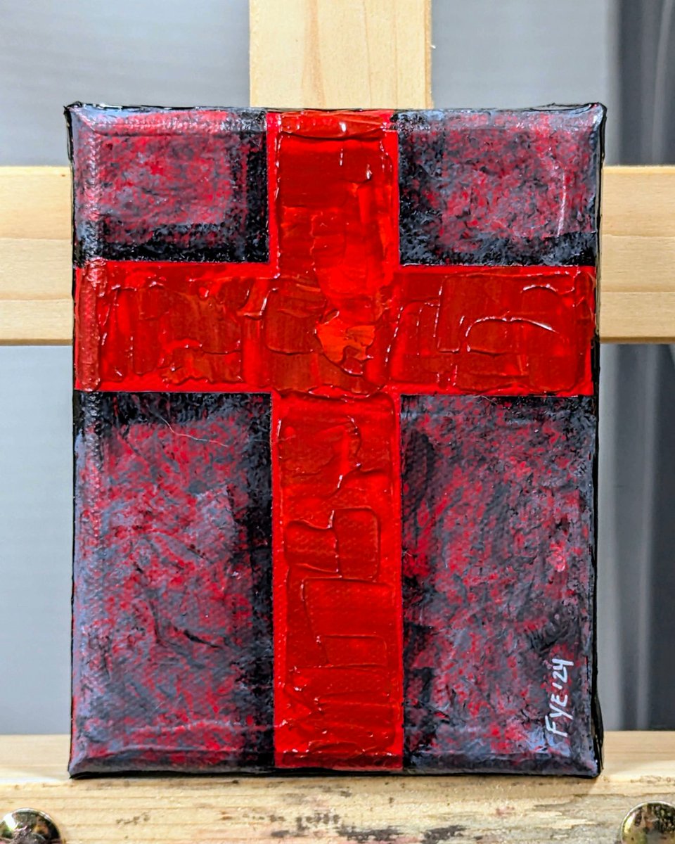 RussellFye's tweet photo. To celebrate the launch of my brand new website, I’m giving away a 4" x 5" original, signed painting titled "Bloodline of the Cross" ($50 value) ✝️

👉 ENTER HERE: https://t.co/EkY7foLeWJ

The winner will be announced on Monday, September 23, 2024.

Good Luck! 🐦‍⬛ https://t.co/5TKw1rX7a3