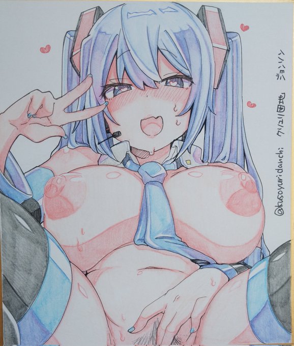 みっぱい手描き色紙その4 