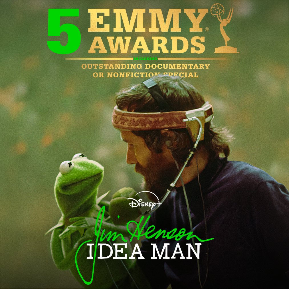 DisneyPlus's tweet photo. 🏆 Jim Henson #IdeaMan

Outstanding Documentary or Nonfiction Special, Music Composition for a Documentary Series or Special (Original Dramatic Underscore), Picture Editing for a Nonfiction Program, Sound Editing for a Nonfiction or Reality Program, and Motion Design https://t.co/oOqBs1z4fC