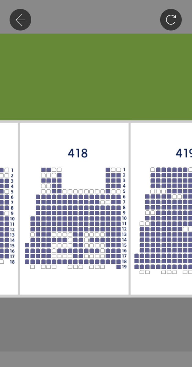 9/13 잠실야구장 NC vs 두산
예매 현황인데 
어떤 분께서 홈에서 외야 바라봤을때
32,52 모양대로 예매 하셨네요

nc는 김재열 윤형준
두산은 김재환 김재호 선수네요

어느팀 선수의 유니폼으로 좌석을 채울지
보는 재미가 있을듯 합니다~

#엔씨다이노스 #nc다이노스
 #두산베어스 #잠실야구장