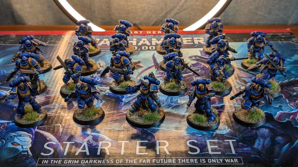 My currently finished Ultramarines miniatures #ultramarines #warhammer40k #warhammer40000 #warhammer40kpainting #warhammer #40k #spacemarines #spacemarine