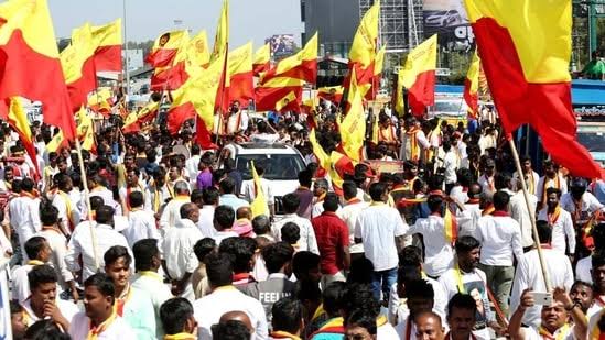 2125betterindia's tweet photo. We don’t hate Hindi or any language.
But forcing Kannadigas to adapt while ignoring Kannada’s heritage is unfair.
This is #Karnataka, and #Kannada will always be our pride.
Respect our language and culture. #SaveKannada #OurLanguageOurRight https://t.co/fWQh2HXIwT