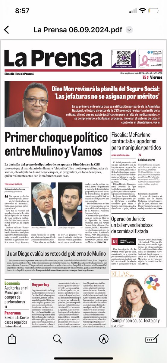 Nos sentimos muy orgullosos y agradecidos por este espacio en Revista ELLAS <a href="/prensacom/">La Prensa Panamá</a>

Roxana Muñoz, periodista, entrevistó a nuestra fundadora <a href="/moniqueamadoq/">Monique Amado</a>, a fundaciones y a cumpleañeros y relata la evolución de cumple con causa a través de los años

 ellas.pa/mundo-ellas/re…