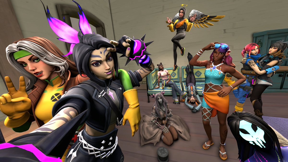 EggheadCobra's tweet photo. I made a sequel with some of my other favorite Fortnite gals.
#sfm #sourcefilmmaker #3d #fanart #vikora #rogue #joy #undyingsorrow #guardianlin #daraku #mariana #emilie #breezabelle #isabelle #ark #FortniteArt https://t.co/XdNcI9fgUm