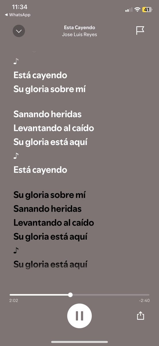 Esta canción es todo lo que está bien, me da muchísima paz🙏🏼❤️