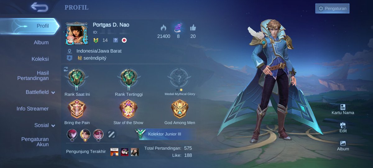 unraveeI's tweet photo. wts akun ml receh

pemakaian pribadi, take segmail, match masih sedikit, skin odette eudora christmas

price 35k, nego tipis
order ke dm

t. wts wtb akun ml receh #zonauang #zonajajanᅠᅠ https://t.co/EGm1vHn7Me