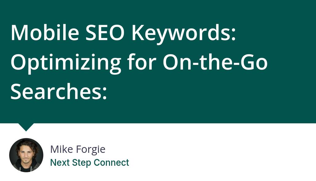 nxtstpcnnct's tweet photo. The strategies outlined here, from leveraging location-based keywords to adapting to non-text searches, are designed to give your business the competitive edge it needs in the mobile-first world.

Read the full article: 
▸ https://t.co/MjtLkAjoVk

#seo #digitalmarketing https://t.co/nr6jPWczJR