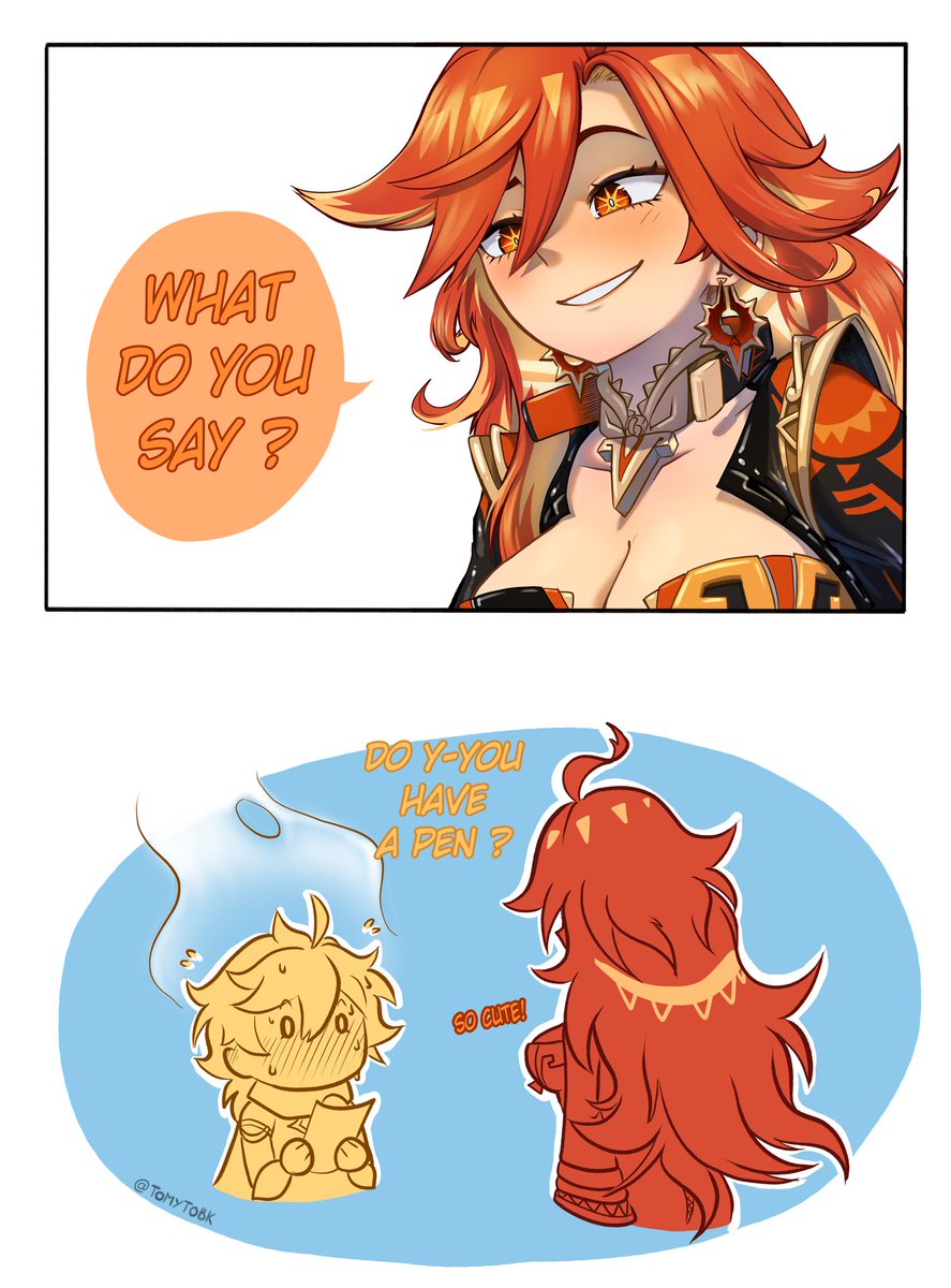 tomytobk's tweet image. Aether x Mavuika comic: Easy Solution

#Aether #Mavuika #GenshinImpact #原神 #Genshin #空 #Natlan #aetherxmavuika #aevuika #mavuither #mavuther