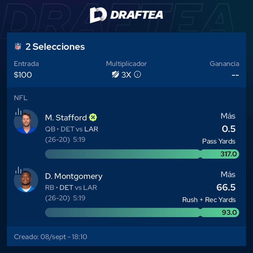 AguilaPick's tweet photo. MONTGOMERYYYY 🔥

Se logró cobrar la promoción en el Discord con un Touchdown 😮‍💨✅

@Draftea_Mexico https://t.co/kJkaTMea7t