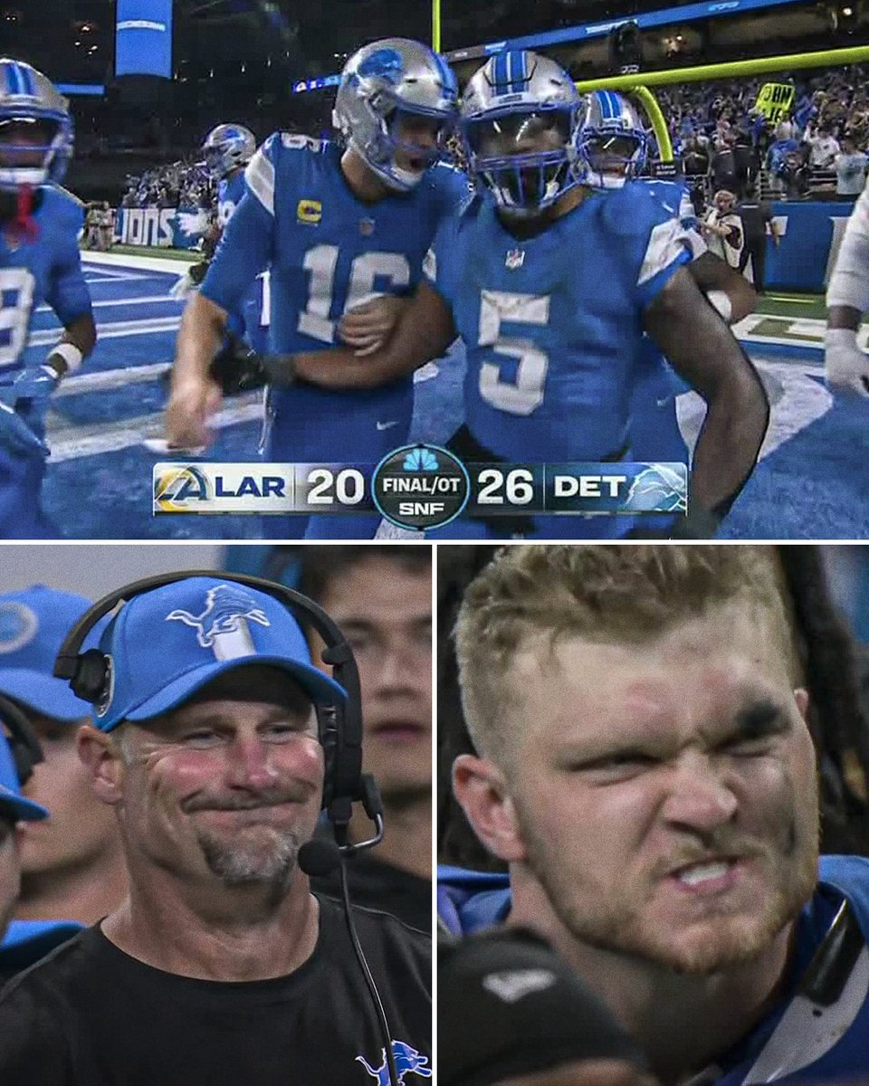 LIONS WIN IT IN OT 🔥

Detroit survives a second-half surge from Stafford and the Rams 🦁