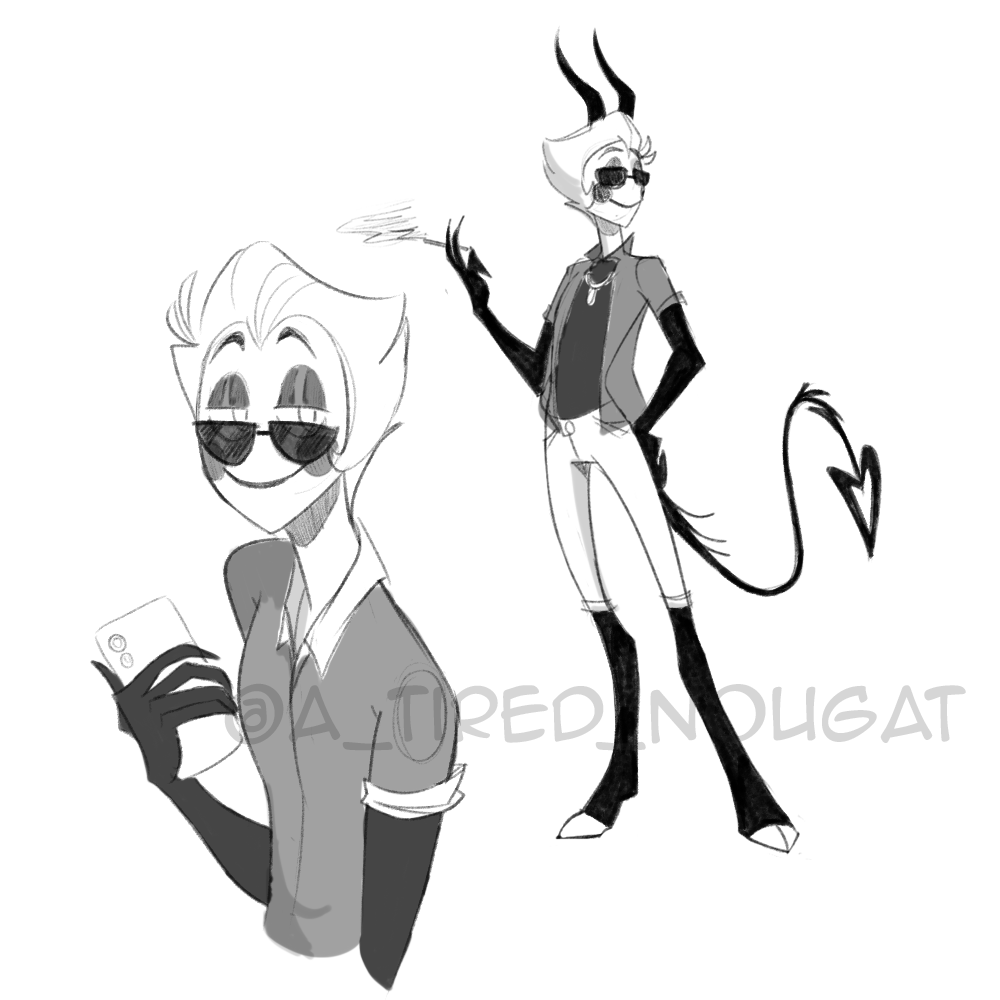 a_tired_nougat's tweet photo. More silly sketches, Lucy is my favorite🥺

#HazbinHotelLucifer #HazbinHotel https://t.co/5RHaxlKwlD