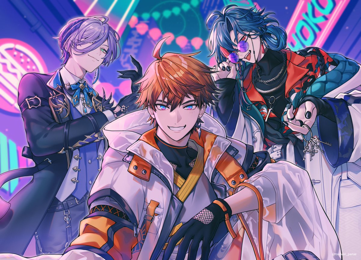 お知らせ】 にじさんじ所属、3SKMの皆さんのハーフアニバーサリーを