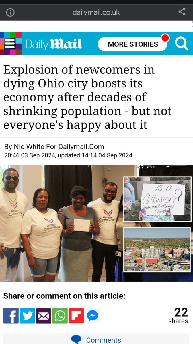 WokopediaX's tweet photo. Residents of Springfield, Ohio are reporting that Haitians are eating their family pets, another gift of the Biden-Harris mass immigration . Liberals will soon be lecturing Americans on why they need to be sensitive to Haitian culture and accept this as the new normal.

Look Main Stream media already doing the propaganda. 

4 years ago, they had 60,000 residents.

Under the Biden administration, 20,000 immigrants from Haiti have flooded the community.

Yes, you read that correctly. Not a typo. 

Not 200. Not 2,000. 20 THOUSAND.

Save our pets. Secure our borders.