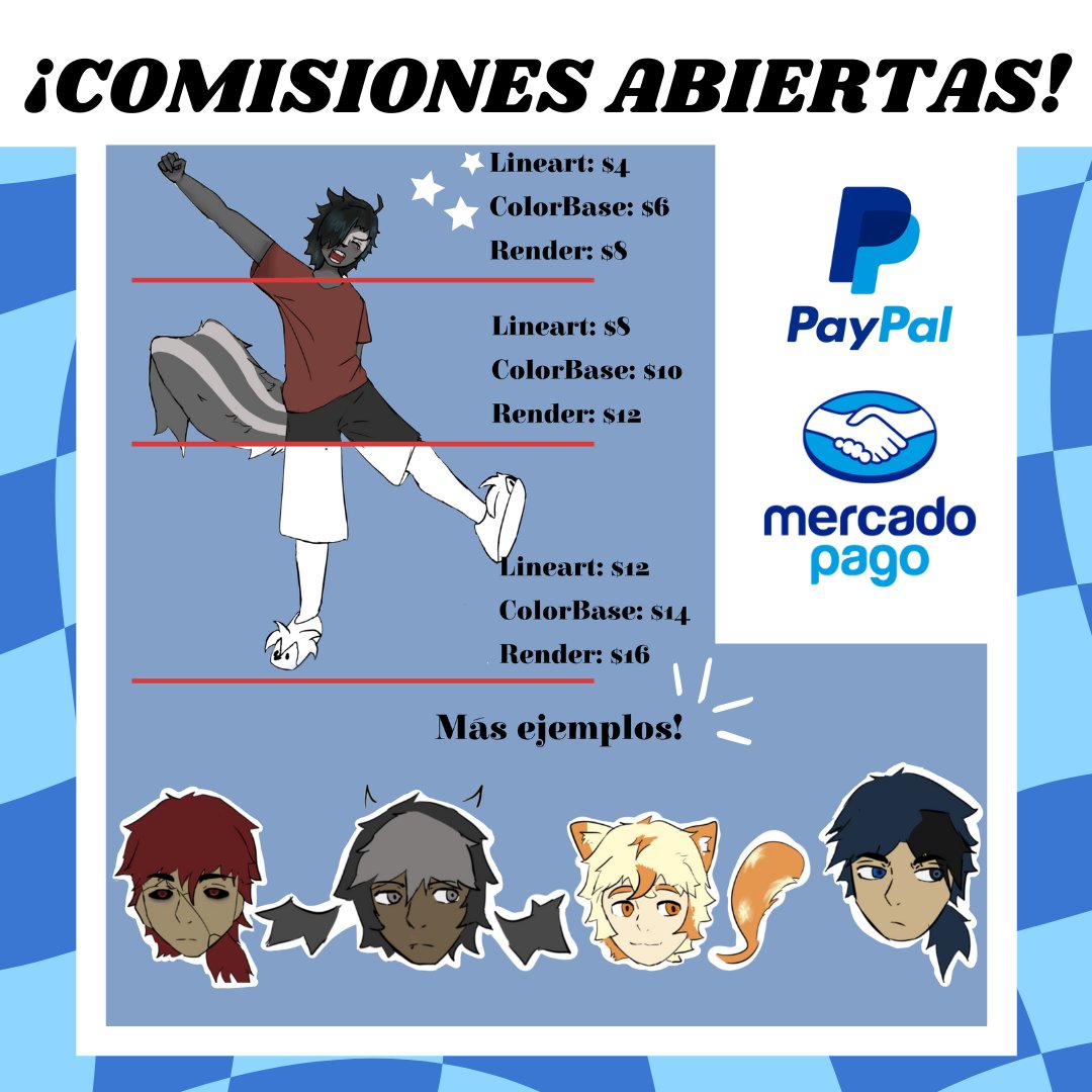 LeshugaNueve's tweet photo. COMMISSIONS OPEN! 
Cualquier consulta al DM :3

#commissionopens #artmoots #art
#comisiones https://t.co/dB6QBSapDd