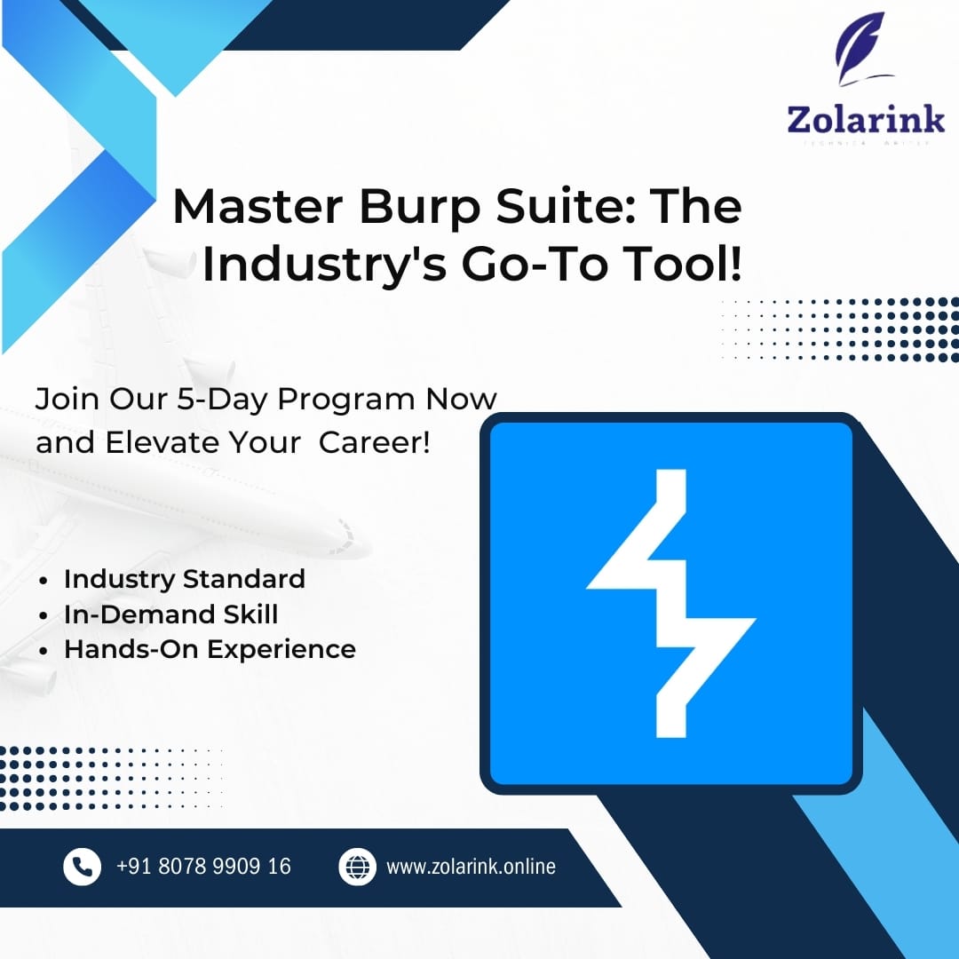 zolarink's tweet image. Master Burp Suite: The Industry's Go-To Tool!
Join Our 5-Day Program Now & Grow your career
#zolarinktechnicalwriter #research #datasciencehelp #assignmentsupport #students #guidance #abroadstudy #msstudents #MS #practicaldemos #technicaldissertationhelp #assignmentsolutions