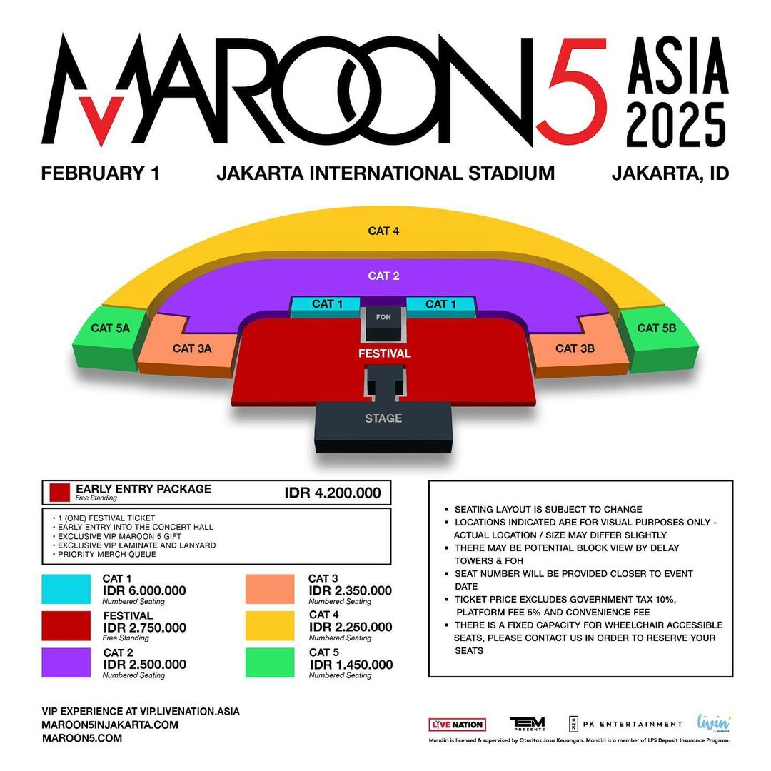 jastipbyriche's tweet photo. Open Jaswar Maroon 5 in Jakarta

✅Fee
Presale: 200k/tix
Gensale: 150k/tix
✅Data pribadi + self payment
✅100% trusted

Nb: presale dari akun tim @jastipbyriche 

#Maroon5 #Maroon5LiveinJakarta https://t.co/AEOKfq1zjv