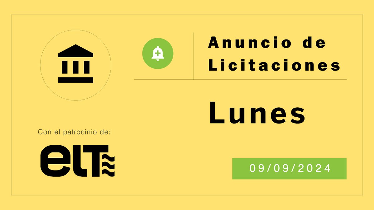Suiphos's tweet photo. Licitaciones de alumbrado e iluminación: lunes 9 de septiembre de 2024 https://t.co/gnRFwmilXr https://t.co/pTkLdOA1LL