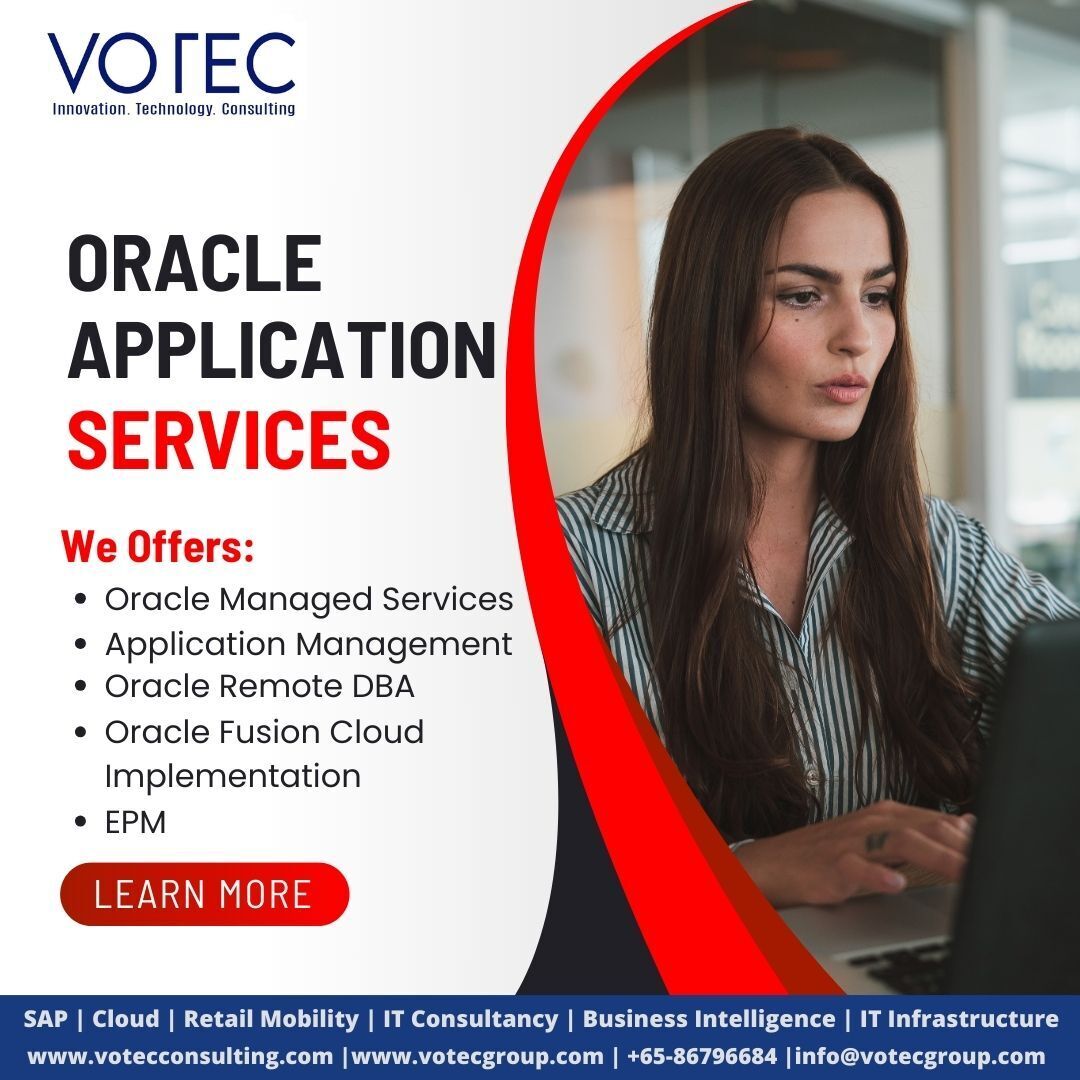 ConsultingVotec's tweet image. Maximize your ROI with VOTEC Group&apos;s Oracle Application Services. From consulting and implementation to upgrades and custom development, we deliver end-to-end solutions across key industries.

#VOTECGroup #OracleApplicationServices #OracleFusionCloud #OracleBI #ERPsolutions