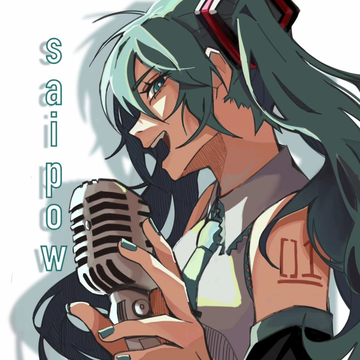 saipoww's tweet photo. Shes here!!! #HatsuneMiku https://t.co/Ev3dXaKcsl