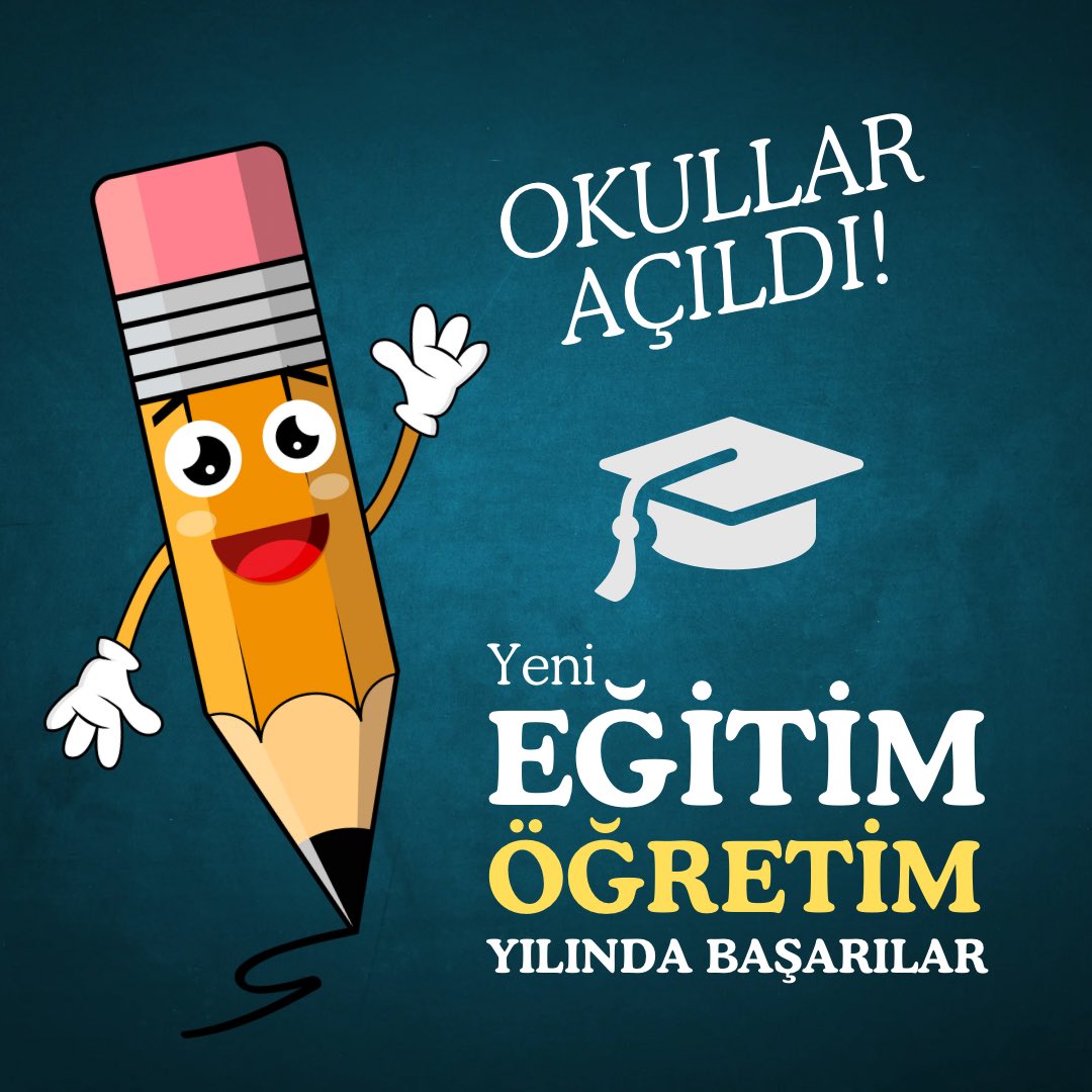 Yeni eğitim öğretim yılında sağlık, keyif ve başarı dileklerimle…