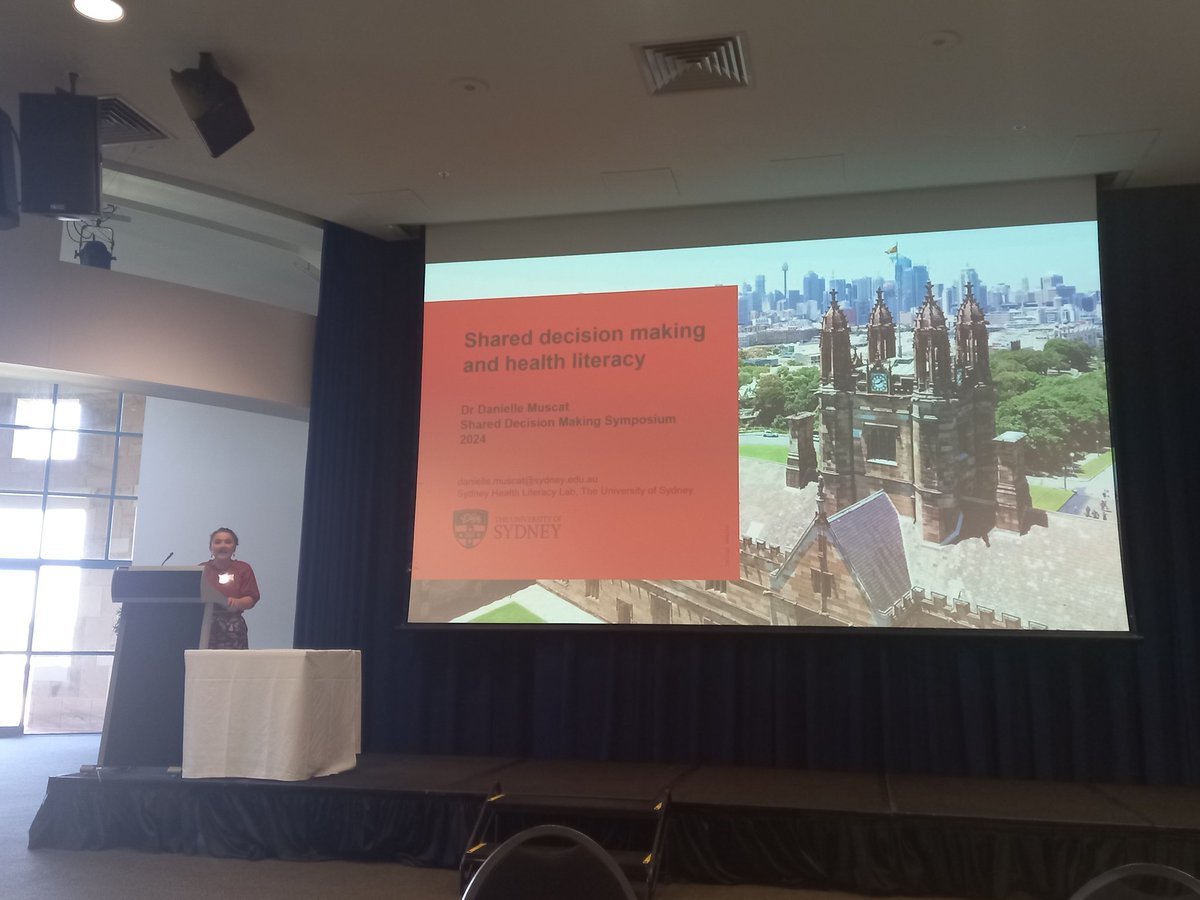 A/Prof Carissa Bonner (@carissa_bon) on Twitter photo At the Australian Shared Decision Making Symposium, <a href="/Dmuscat92/">Danielle Muscat</a> highlights the importance of addressing health literacy needs in shared decision making research and practice <a href="/HealthLitLab/">Sydney Health Literacy Lab</a> <a href="/isdmsociety/">International Shared Decision Making Society</a> #SDM #healthliteracy At the Australian Shared Decision Making Symposium, <a href="/Dmuscat92/">Danielle Muscat</a> highlights the importance of addressing health literacy needs in shared decision making research and practice <a href="/HealthLitLab/">Sydney Health Literacy Lab</a> <a href="/isdmsociety/">International Shared Decision Making Society</a> #SDM #healthliteracy