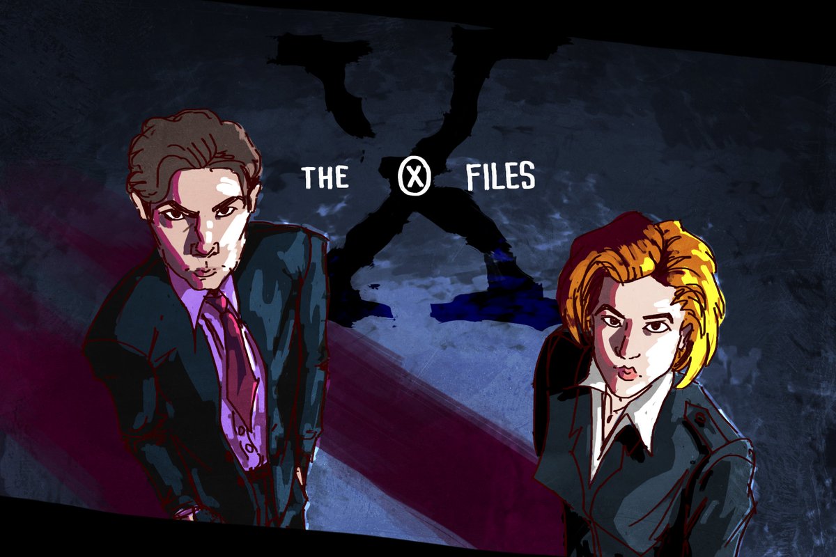 Some #XFiles fan art I did for kicks today