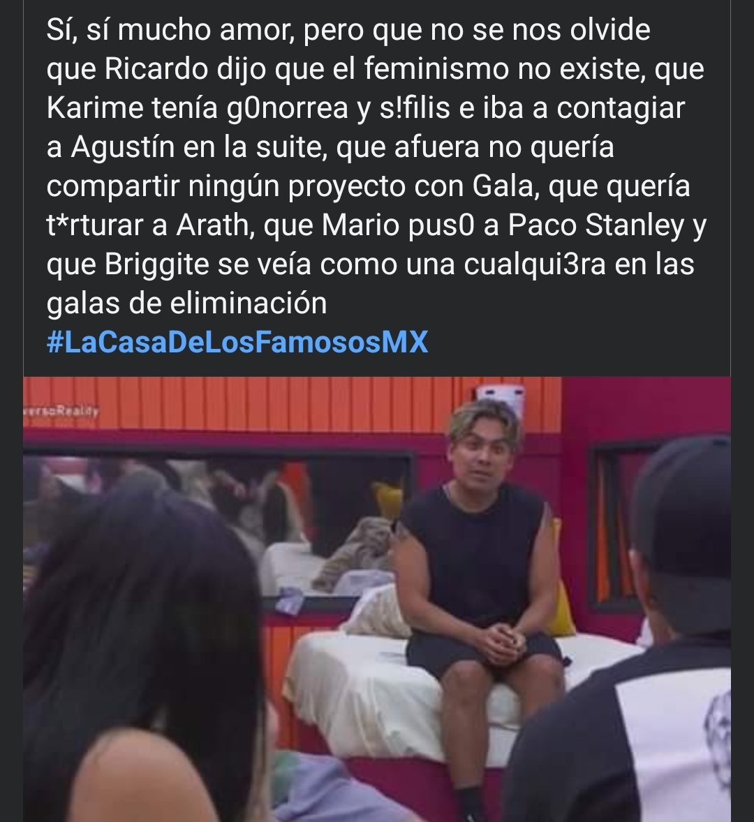 kiwicake28's tweet photo. no olvidar la horrible persona que es Ricardo Peralta 
#LaCasaDeLosFamososMx https://t.co/qkkd9NYOtP