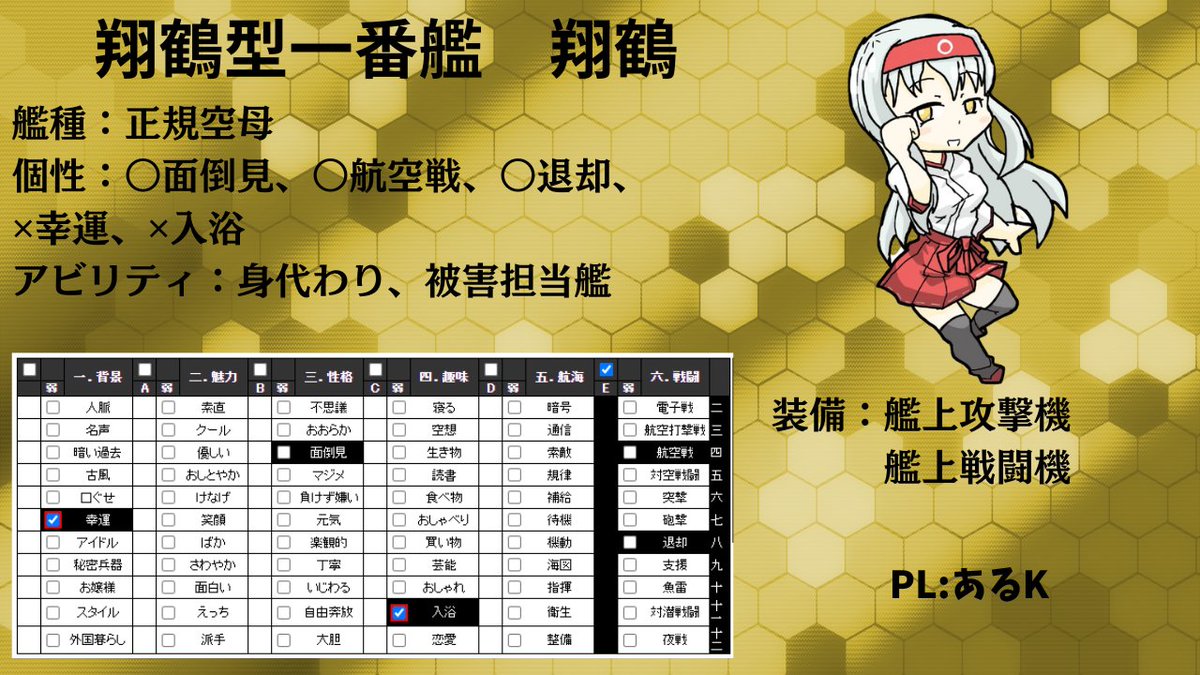 meisyo's tweet image. #艦これRPG 
#TRPG50システム配信リレー
デザインは仮のものです