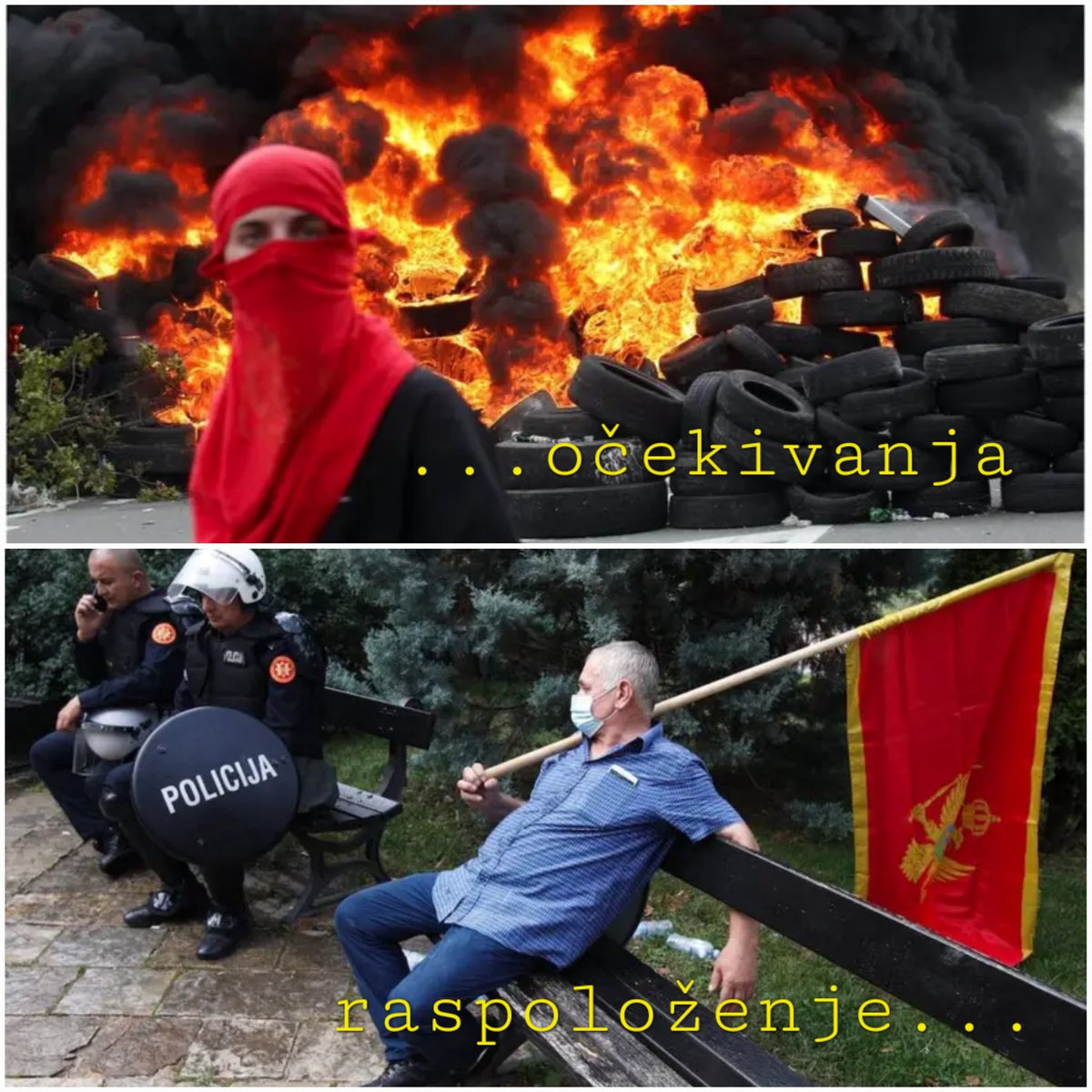 mermerni's tweet photo. Lezi lebe da te jedem.
#protestiCG https://t.co/s51Trl29o9