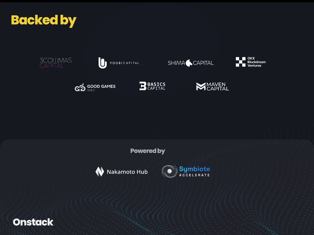 0xRajaking's tweet photo. 9/🧵Backing: #Onstack is backed by top venture capital firms including 3Commas Capital, Shima Capital, Youbi capital and OKX Blockdream Ventures.
➠ Their support gives faith and confidence in Onstack's success. #OnstackToAMillion #Backed #support https://t.co/lhuJgIeWny