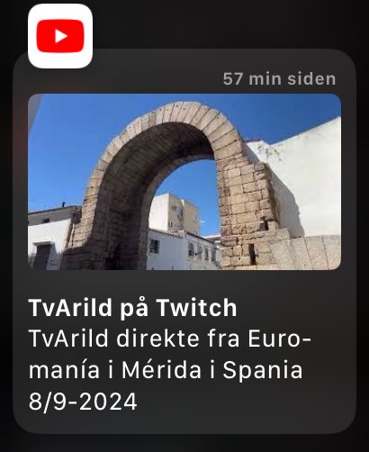 TvArild direkte fra Euromanía i Mérida i Spania 8/9-2024 youtu.be/pixBBpFXKj0?si…