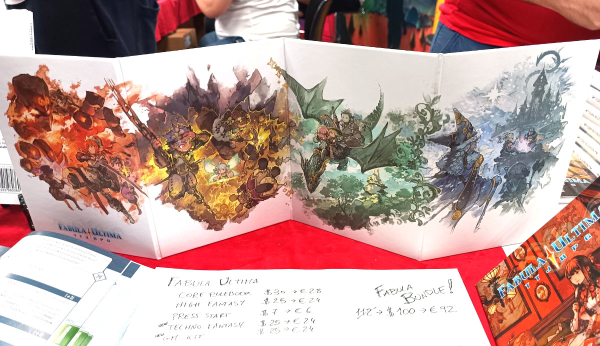 今野隼史 KONNO Takashi (@frontierpub) on Twitter photo イタリアのNeedGames社(<a href="/NeedGamesRPG/">NEED GAMES!</a>)によるTRPG「Fabula Ultima」そのマスタースクリーンを描かせていただきました。海を越えて大冒険のイラストを見せられて、とても楽しい制作でした!
極めて横長&密度すごいイラストなので、全体はクリックして見てみてね🎲 イタリアのNeedGames社(<a href="/NeedGamesRPG/">NEED GAMES!</a>)によるTRPG「Fabula Ultima」そのマスタースクリーンを描かせていただきました。海を越えて大冒険のイラストを見せられて、とても楽しい制作でした!
極めて横長&密度すごいイラストなので、全体はクリックして見てみてね🎲