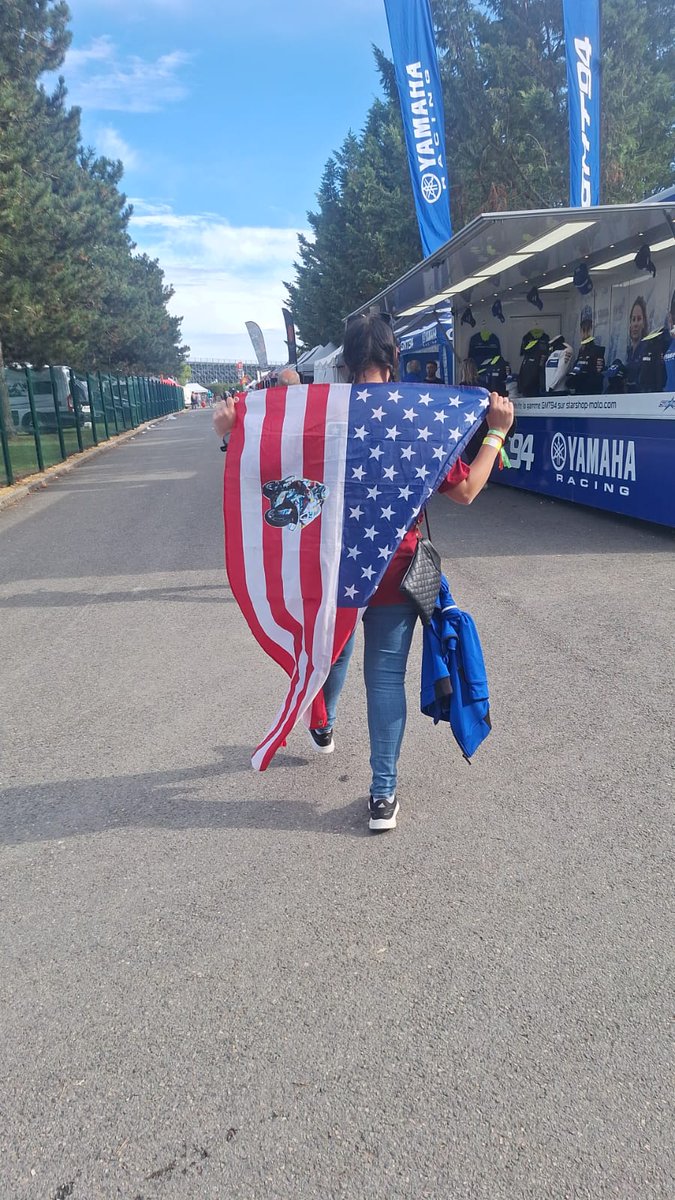 Shananigan88's tweet photo. Au revoir @MagnyCoursTrack @WorldSBK it's been an incredible weekend. Unfortunately our last round of #WSBK this year 😭 BUT what a last round it's been. So so happy #GarrettGerloff got that podium in the final race 🤩🤩 #GG31 #FrenchWorldSBK #Texas https://t.co/c38LyECOR6