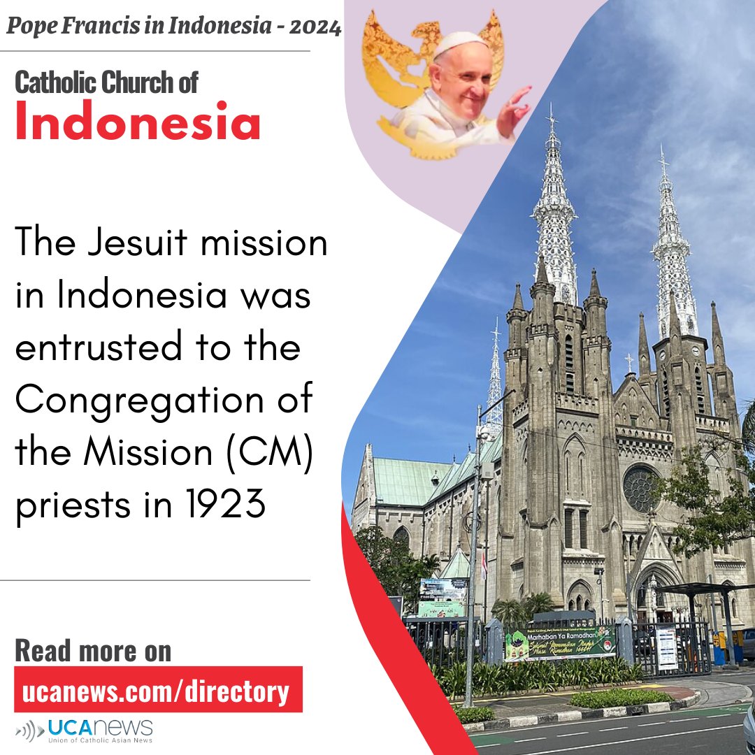 ucanindia's tweet image. Read more: bit.ly/4gclRzs

#JesuitMission #IndonesiaHistory #CongregationOfTheMission #CMPriests #CatholicChurch #MissionaryWork #JesuitsInIndonesia