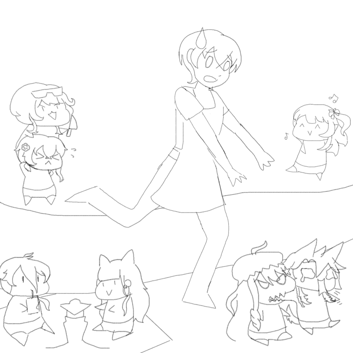 Tem_Harima's tweet photo. πDAY 8π
Didn't have time to add color to this yet, but here's Bondlive kindergarten!!
This is how I feel every day as the senpai of Bondlive EN π©
#ItsSepTEMberTime https://t.co/EYHNtpIr4i