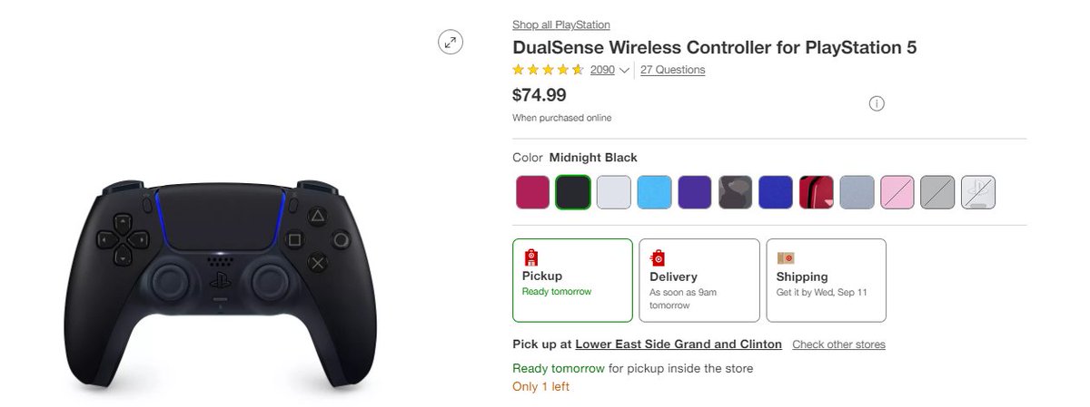 Wario64's tweet photo. Target has also updated DualSense prices ($5 increase) https://t.co/wUCobE5vg7 https://t.co/PCNMdwaw4U