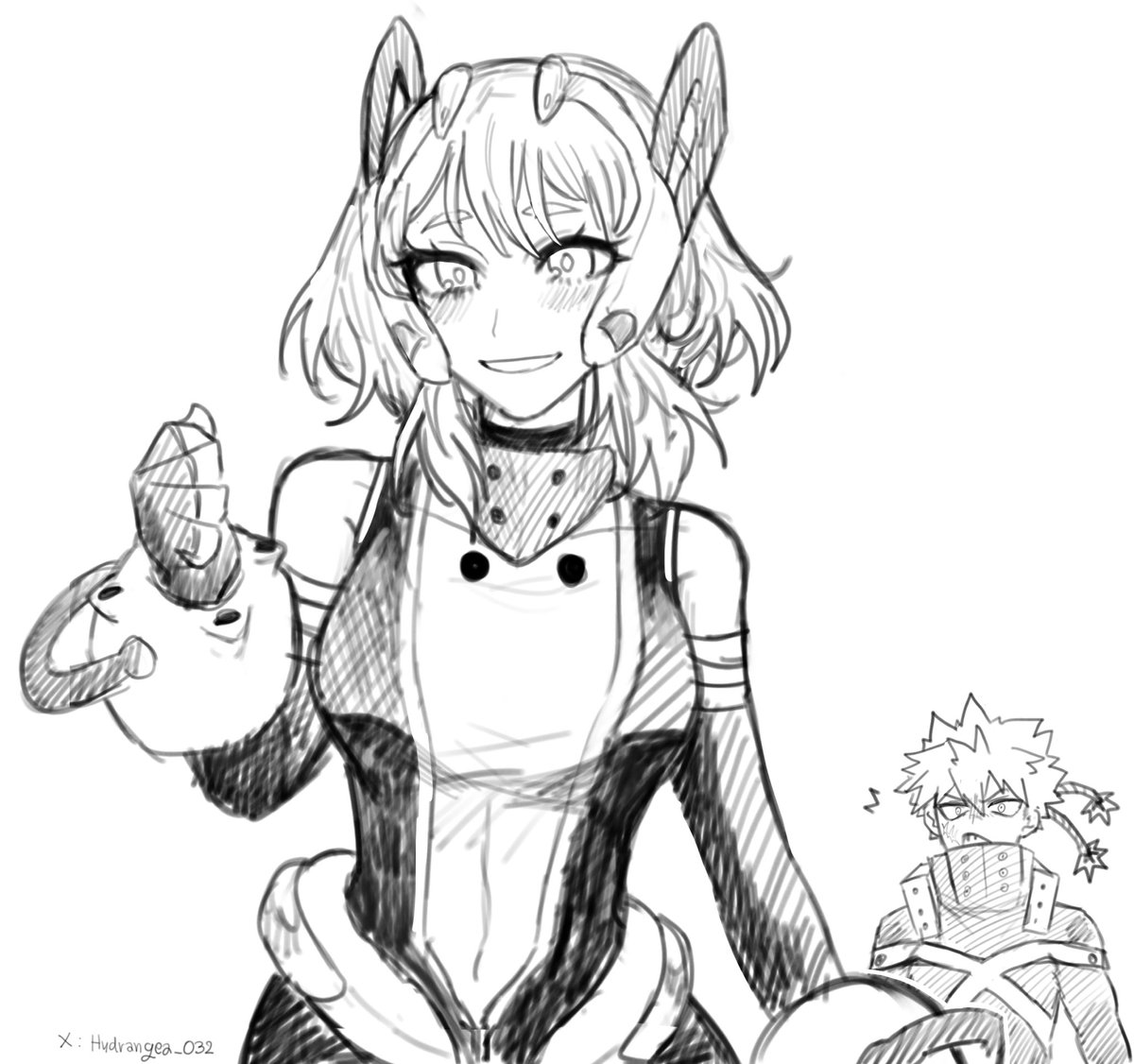 ⚠️Spoiler MHA 430
Pro hero Ochako🍡
And Katsuki💥

#คัตชาโกะ #kacchako