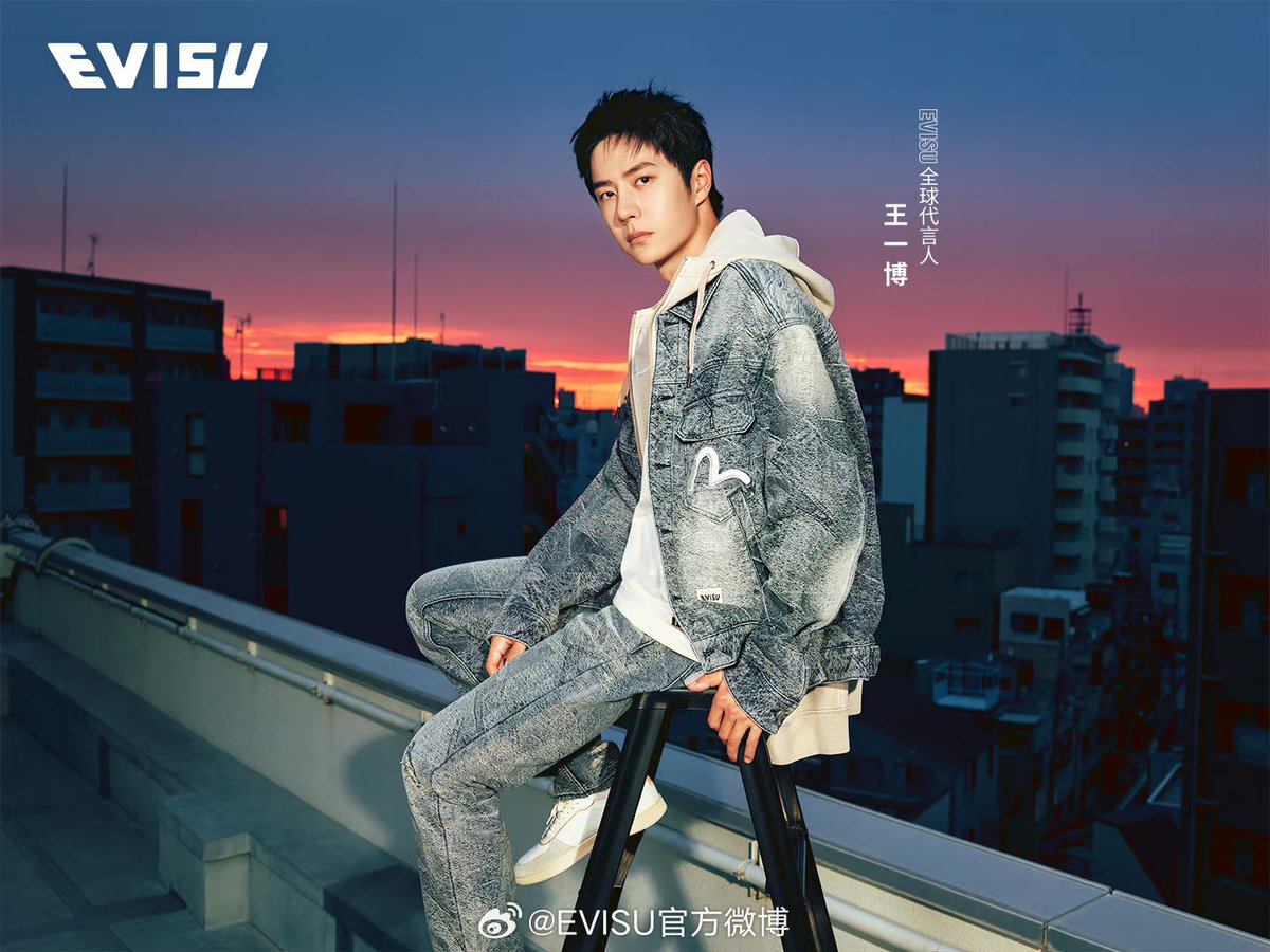EVISU weibo Global Spokesperson's Wang Yibo for EVISU 2024 Fall