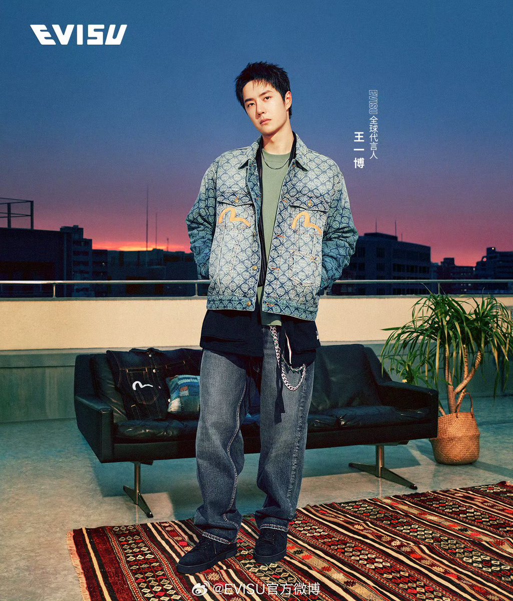 EVISU weibo Global Spokesperson's Wang Yibo for EVISU 2024 Fall
