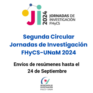 comhumanidades's tweet photo. Segunda circular Jornadas de Investigación FHyCS-UNaM 2024 https://t.co/zswkvRBsCr https://t.co/Gthwfmiouu
