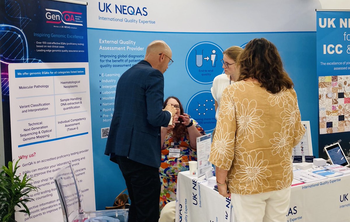 ⁦<a href="/Sandi_NEQAS/">Sandi</a>⁩ and #TeamGenQA ⁦<a href="/GenQA/">GenQA (Genomics Quality Assessment)</a>⁩ busy at work engaging with delegates here at the #ECP2024 in #Florence #Italy 🇮🇹