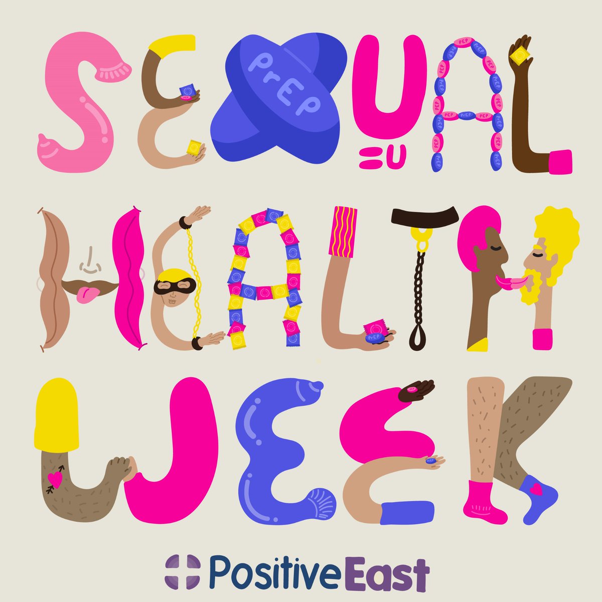 PositiveEast's tweet image. This Sexual Health week we will be recognising that physical and emotional wellbeing are inseparable and the importance of addressing the link between Sexual Health and Mental Health. We will be sharing information about how to protect your sexual and mental health #SHW24