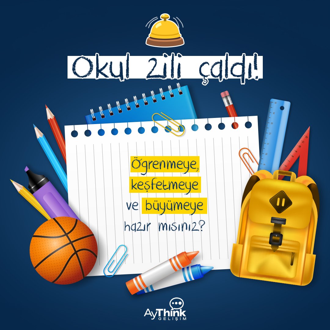 🎒📚 Okul Zili Çaldı! Yeni Döneme Merhaba! 🚀✨

Yaz tatili bitti, yepyeni bir eğitim yılı başlıyor! 🎉 Her yeni dönem, yeni hedefler, yeni dostluklar ve keşfedilecek bir dolu bilgiyle dolu. 📖🧠 Öğrencilerimize başarılar dolu, verimli ve keyifli bir eğitim yılı diliyoruz!