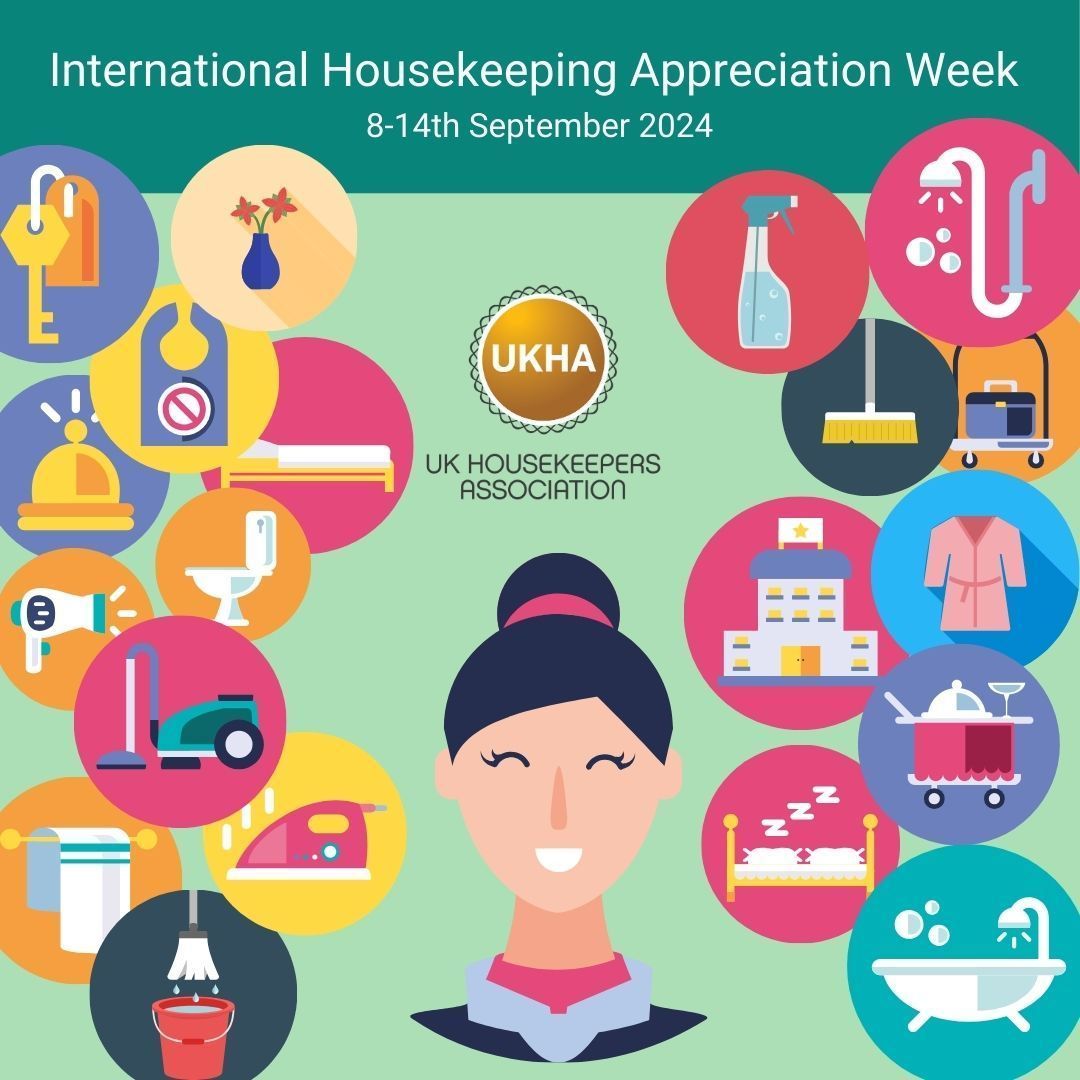 This week the UKHA &amp; wonderful Housekeeping teams across the UK are celebrating Housekeeping Appreciation Week.

Find out how to share your activities with the #UKHA >> buff.ly/3Xwpskz 

#HousekeepingAppreciationWeek #HousekeepingTeam #Housekeeping ❤️