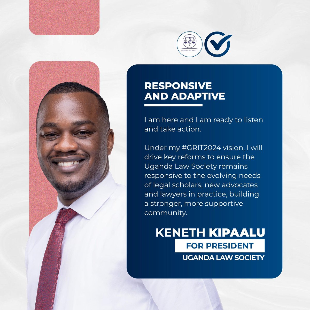 I am here and I am ready to listen and take action. 

#Keneth4ULS
#KipaaluForPresident
#GRIT2024