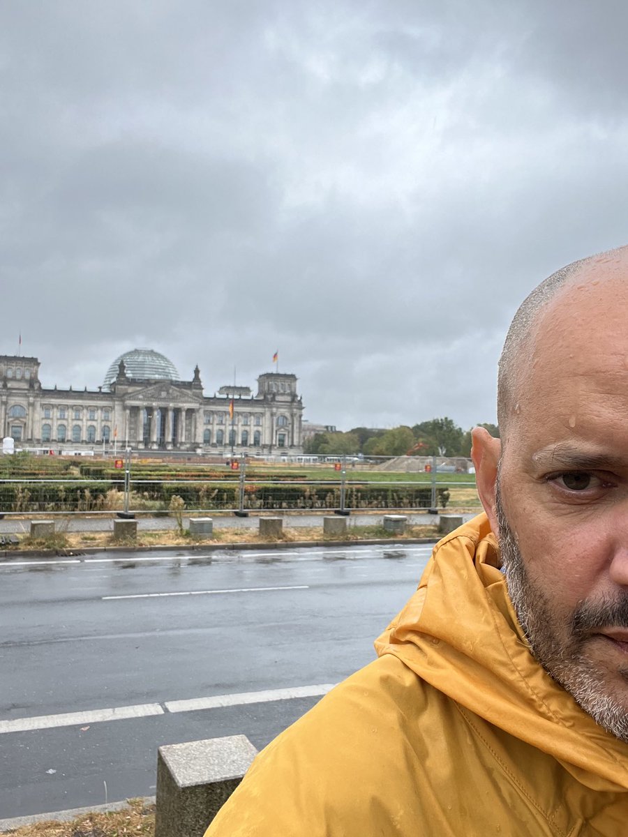 Just getting soaked in the line of duty 🇩🇪