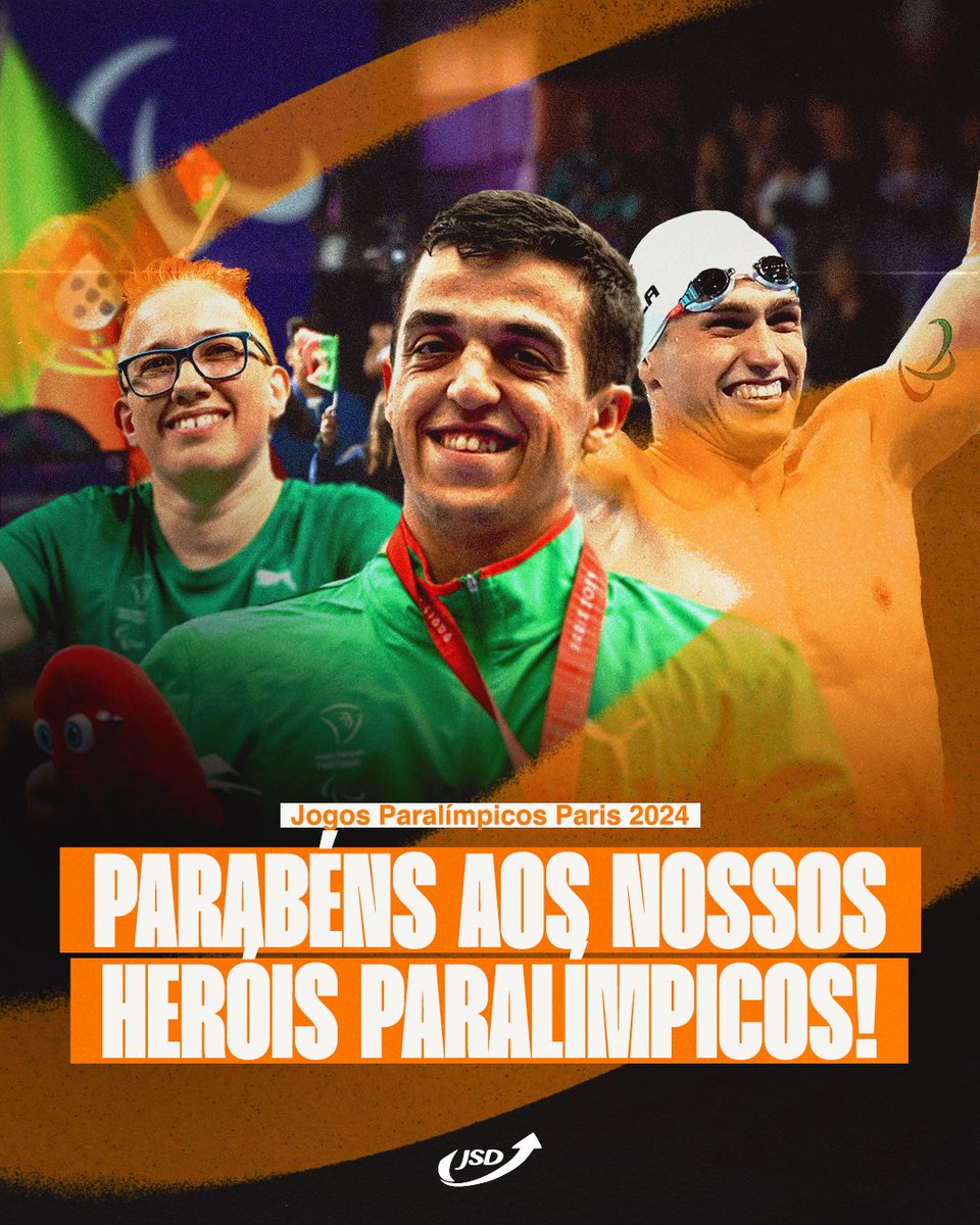 🥇Cada medalha representa não apenas o vosso talento, mas também o esforço incansável e a paixão pelo desporto.



🇵🇹 Continuem a inspirar-nos a todos com as vossas histórias de luta e triunfo!


#JSD #ParalímpicosParis2024