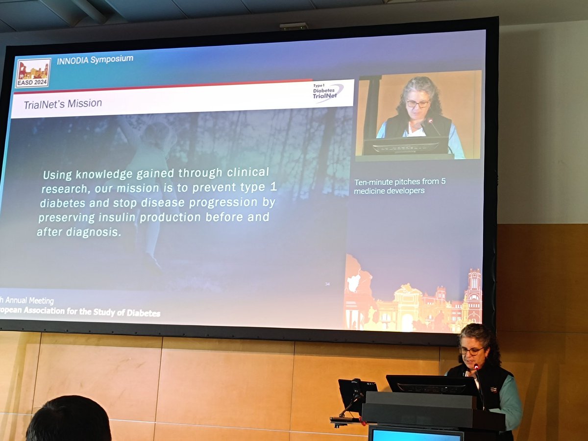 ElenaFrattolin's tweet image. @LindaDiMeglio presented #TrialNet which is an international network of researchers, academic institutions, physicians, scientists, and healthcare teams at the forefront of type 1 diabetes 
research.